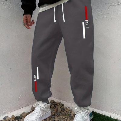 TEMU 1 Men's Large Size Casual Fashion Sports Trendy Trousers, Plus Size Image