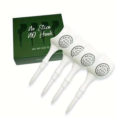 TEMU Melelinks Golf Tees - Anti- No-hook Design, Plastic Ball Tee With Less , Tee Shots - 4 Pieces Gift Box Set