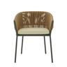 Cinna - Fauteuil bridge Lapel - Beige - Rotin synthétique - Designer Busetti - Garuti - Redaelli