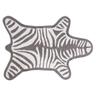 Jonathan Adler - Tapis de bain Zebra - Gris - Coton - Designer Jonathan Adler