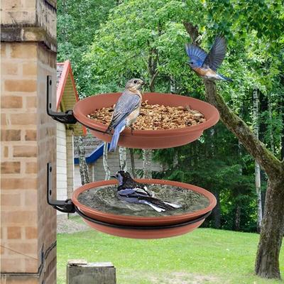 2Vogeltränke zum Aufhängen, Hängende Vogeltränke Hängend Kunststoff, Vogelbad für Garten, Terrasse, Image