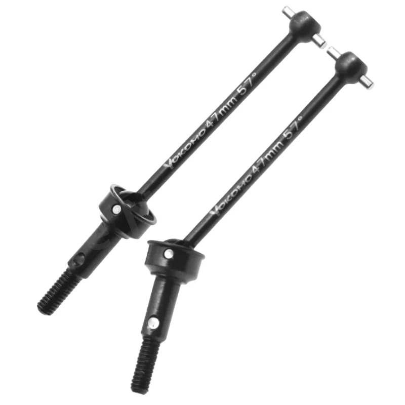 2 stücke metall yokomo yd2/YD-4 Y4-010-A 47mm knochen universal antriebswelle cvd teile zubehör für 1:10 4wd rc drift auto Image