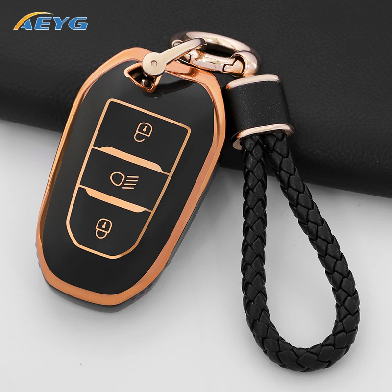 TPU Auto Remote Key Case Abdeckung Für Peugeot 308 408 508 2008 3008 4008 5008 Für Citroen C4 C6 C3-XR Picasso Grand DS5 Image