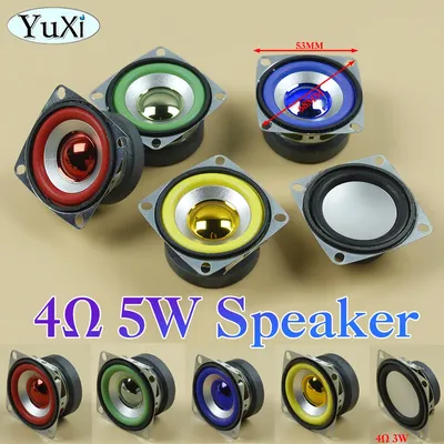 1Pc 5W 4Ohm Vollfrequenz Lautsprecher Platz Bluetooth Audio Radio Externe Magnetische Lautsprecher 3W 4Ohm 53MM