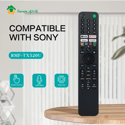 RMF-TX520U Stimme Fernbedienung Ersatz für Sony TV RMF-TX520P RMF-TX520E KD75X80J KD85X80J XR-75X90CJ KD65X85J KD85X91CJ Image