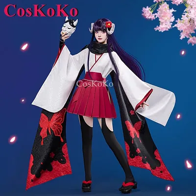 CosKoKo Shirakiin Ririchiyo Cosplay Anime Inu x Boku SS Kostüm Mode Süße Kampf Uniformen Halloween Image