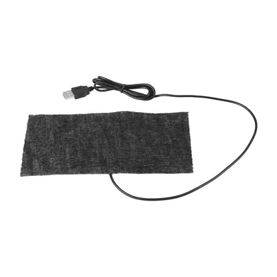 Black 5V USB Carbon Fiber Heating Mat 20*10cm Mouse Pad Warm Blanket Mouse Pad Warm Mouse Pad USB