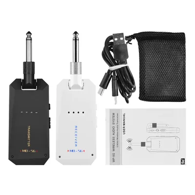 MD-5G Wireless 5.8G Guitar System Rechargeable Audio Transmitter and Receiver ISM Band for Electric