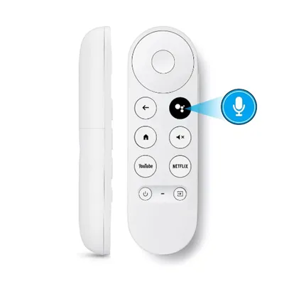 Enhanced Voice Remote for Google Chromecast 4K Snow/HD TV, Compatible with G9N9N, GA01409-US,