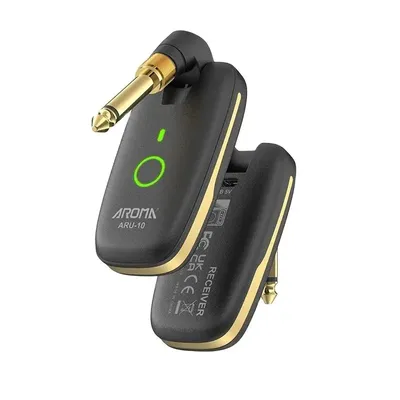 Aroma Aru-10 Electric Guitar Pickup wireless audio transmitter and receiver System for Electric