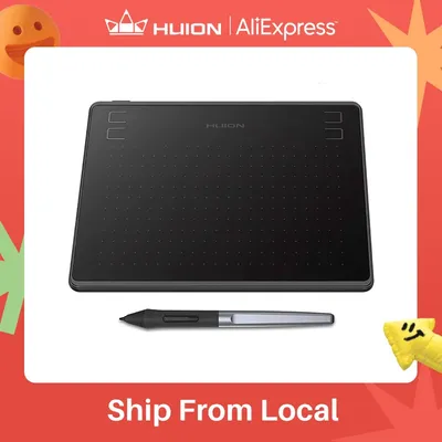 HUION HS64 6x4 Inches Graphic Drawing Tablets Phone Tablet Painting Tools with Battery-Free Stylus