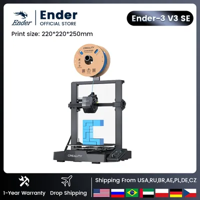 Creality 3D Ender-3 v3 SE Printer Dual Z-axis Capable Sprinte Direct Extruder Worry-free Auto