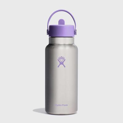 Hydro Flask 32oz Wide Flex Straw Cap Bottle Water Bottles and Drinkware Stainless Violet Limited Edition