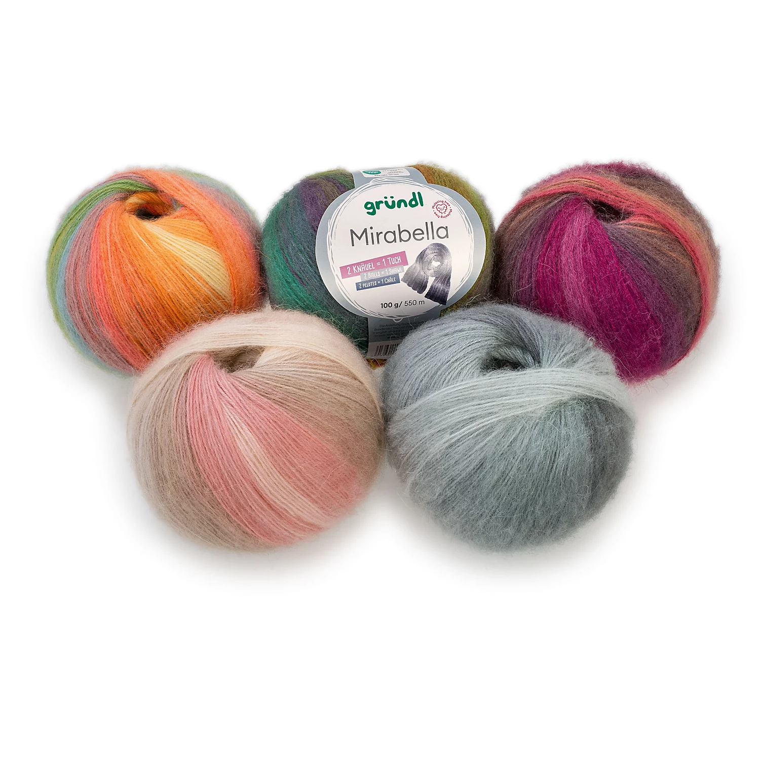 gründl Wolle Mirabella Garn-Set
