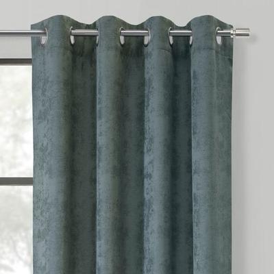 Ampara Grommet Curtain Panel Steel Blue, 52 x 95, Steel Blue