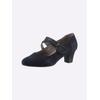 Pumps JANA, Damen, Gr. 37, blau (dunkelblau), Lederimitat, Textil, feminin, Schuhe