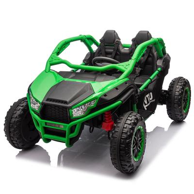 24V Two-seater Kids Ride On UTV w/Parents Control,400W Super High Power,Four-Wheel Suspension,Bluetooth,MP3,USB,LED Light,Horn