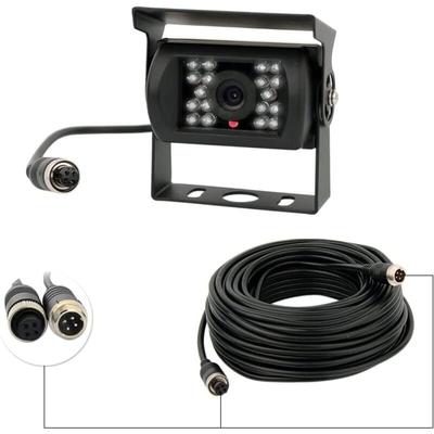 Memkey - Rückfahrkamera 12 V-24 v 4-polig mit 18 IR-LEDs, wasserdicht, Nachtsicht, 4-polig, Kabel Image