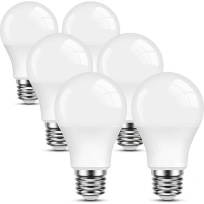 Set mit 6 warmweißen E27-LED-Glühbirnen, 9 W, entspricht 60 W, 2700 K, Standard-A60-Glühbirne mit Image