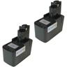 Trade Shop - 2x Trade-Shop Ni-MH Werkzeug Akku 12V 3000mAh ersetzt Bosch und Skil 2 607 335 378