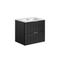 Mobile bagno con lavabo effetto legno nero opaco 60cm