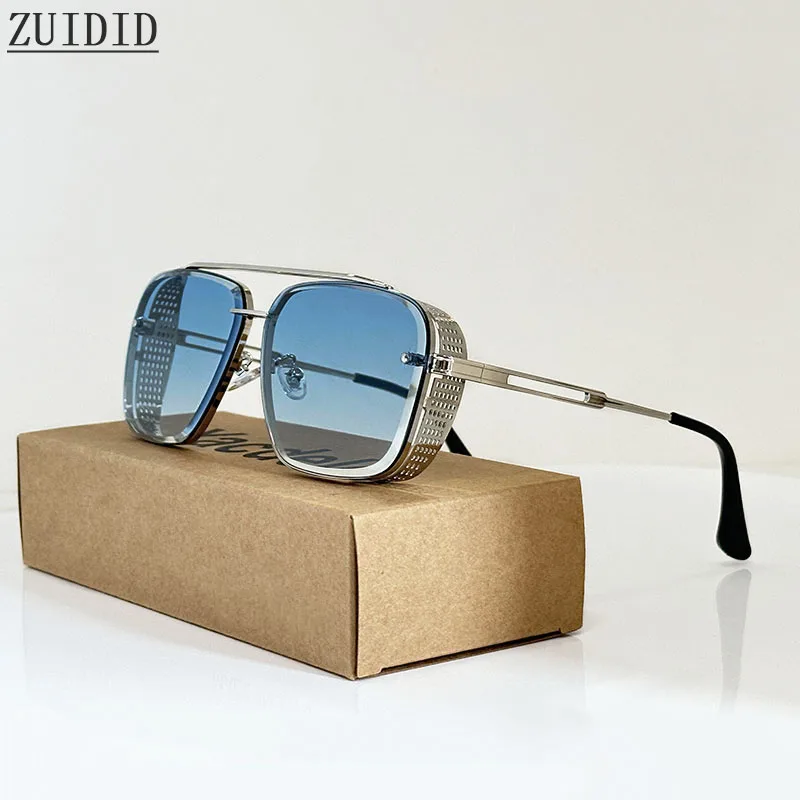 2025 Steampunk Sonnenbrille Für Männer Retro Quadrat Punk Sonnenbrille Frauen Trendy Luxus Mode Gläser Gafas De Sol Hombre Zonnebril Image
