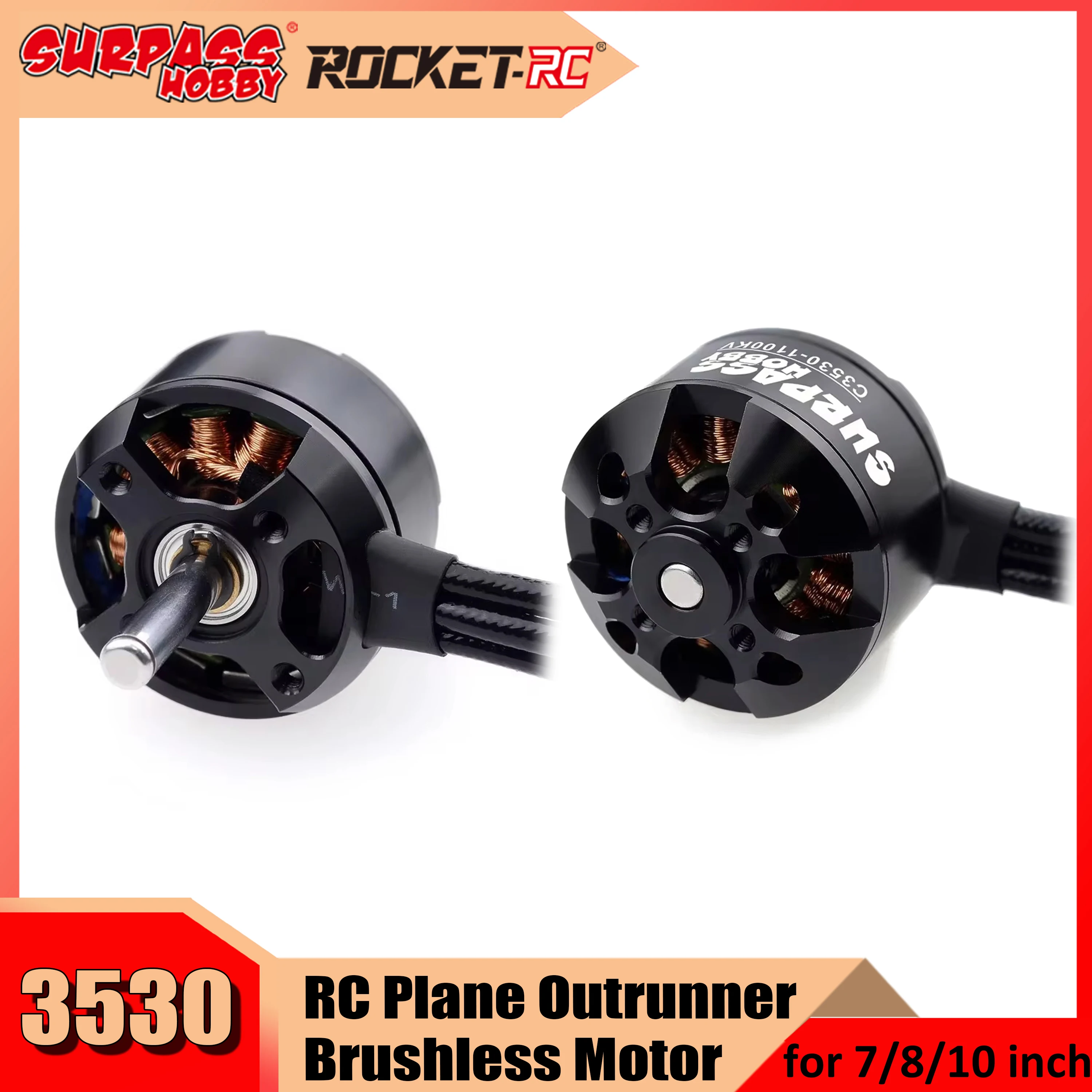 Surpass Hobby 2808 C3530 1100KV 1400KV 1700KV Bürstenloser Motor für RC-Modell Starrflügel-Drohnenflugzeug-Hubschrauber FPV