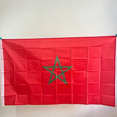 CZY-Marokoc-Flagge, 90 x 150 cm, Polyester, hängende marokkanische Flagge, für drinnen und draußen, Image