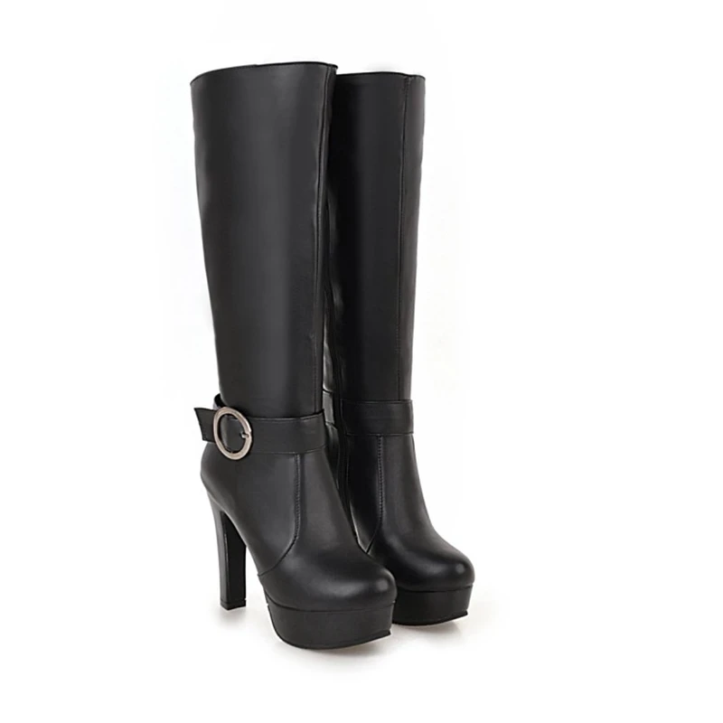 Mode schuhe 2019 frauen schuhe Winter Neue High Heels Stiefel lange Elegante Sexy Runde Kappe Dünne Ferse Leder Weiße Stiefel k6