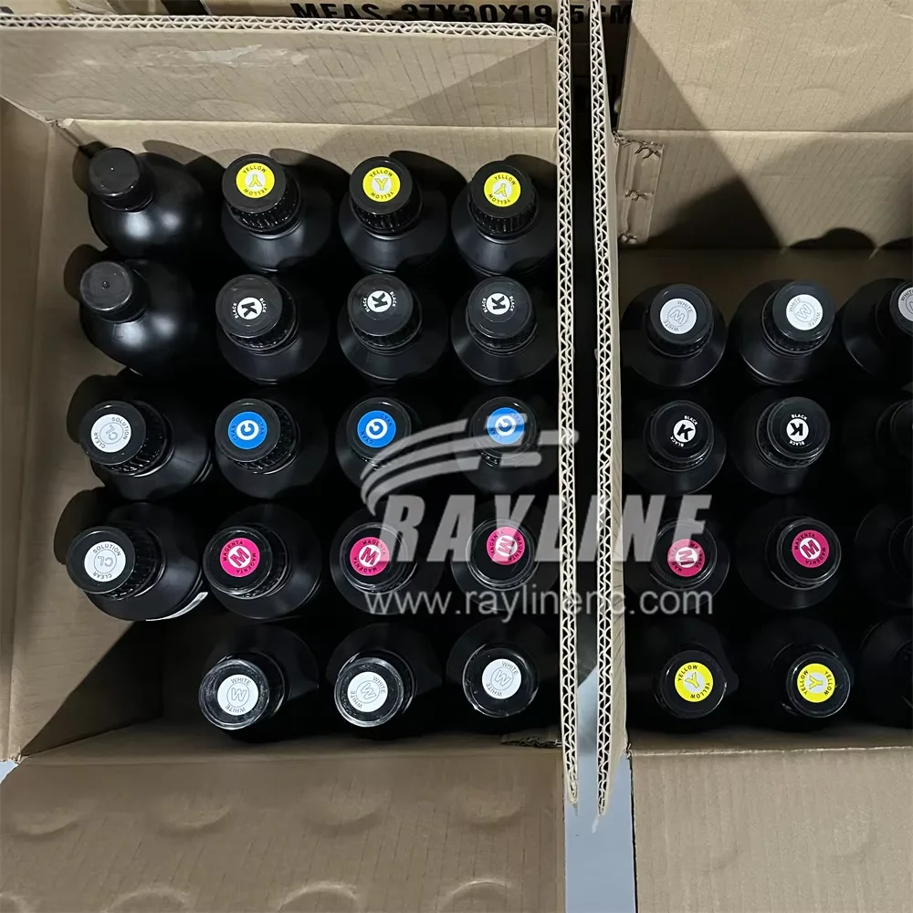 250/500 ml UV-Tinte für UV-Flachbett-DTF-Wanddrucker für Epson XP600 TX800 i1600 i3200 4720 L1800 L1850 1390 UV-härtende LED-Tinte Image