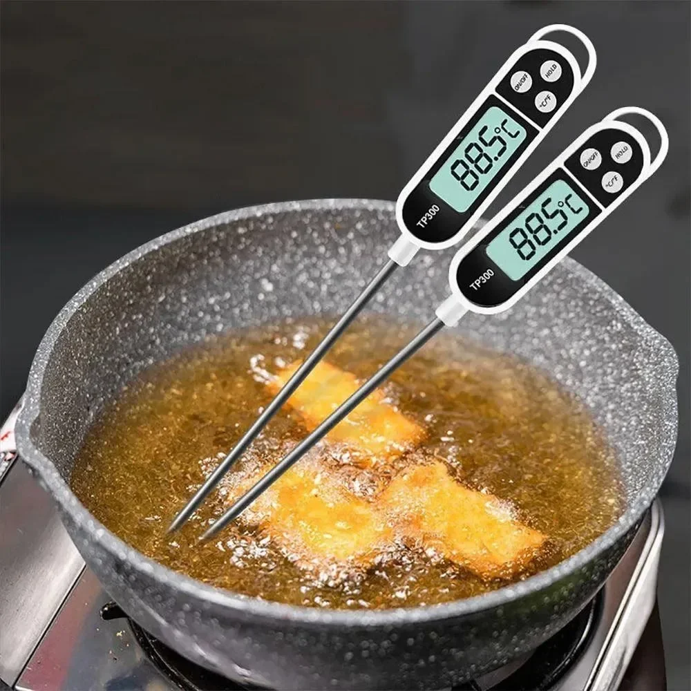 Lebensmittelthermometer TP300 Digitales Wasser-Öl-Thermometer für die Küche zum Kochen von Fleisch, Lebensmittelsonde, Grill, elektronischer Ofen, Küchenutensilien Image