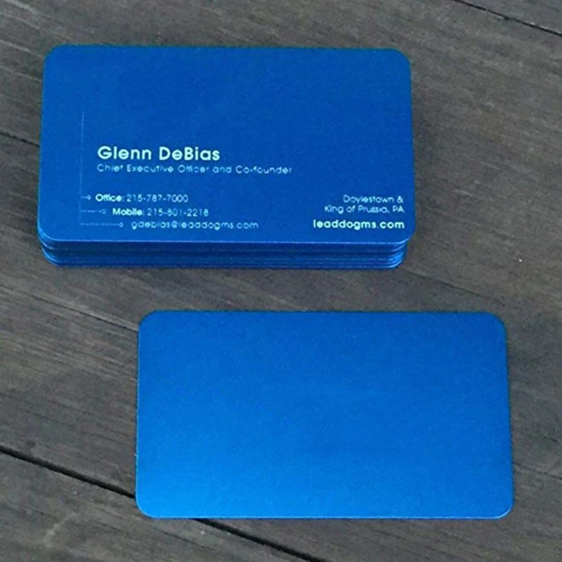 Carte de nom en métal vierge par Sublimation, épaisse, gravée au Laser, lisse, bricolage personnalisé, Kit de cartes de visite d'impression vierge en métal, 50 pièces