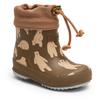 Gummistiefel BISGAARD "baby thermo rubber", Kinder, Gr. 24, braun (bär, braun), Gummi, Basic, Schuhe, Regenstiefel mit Wollfutter, Größenschablone zum Download