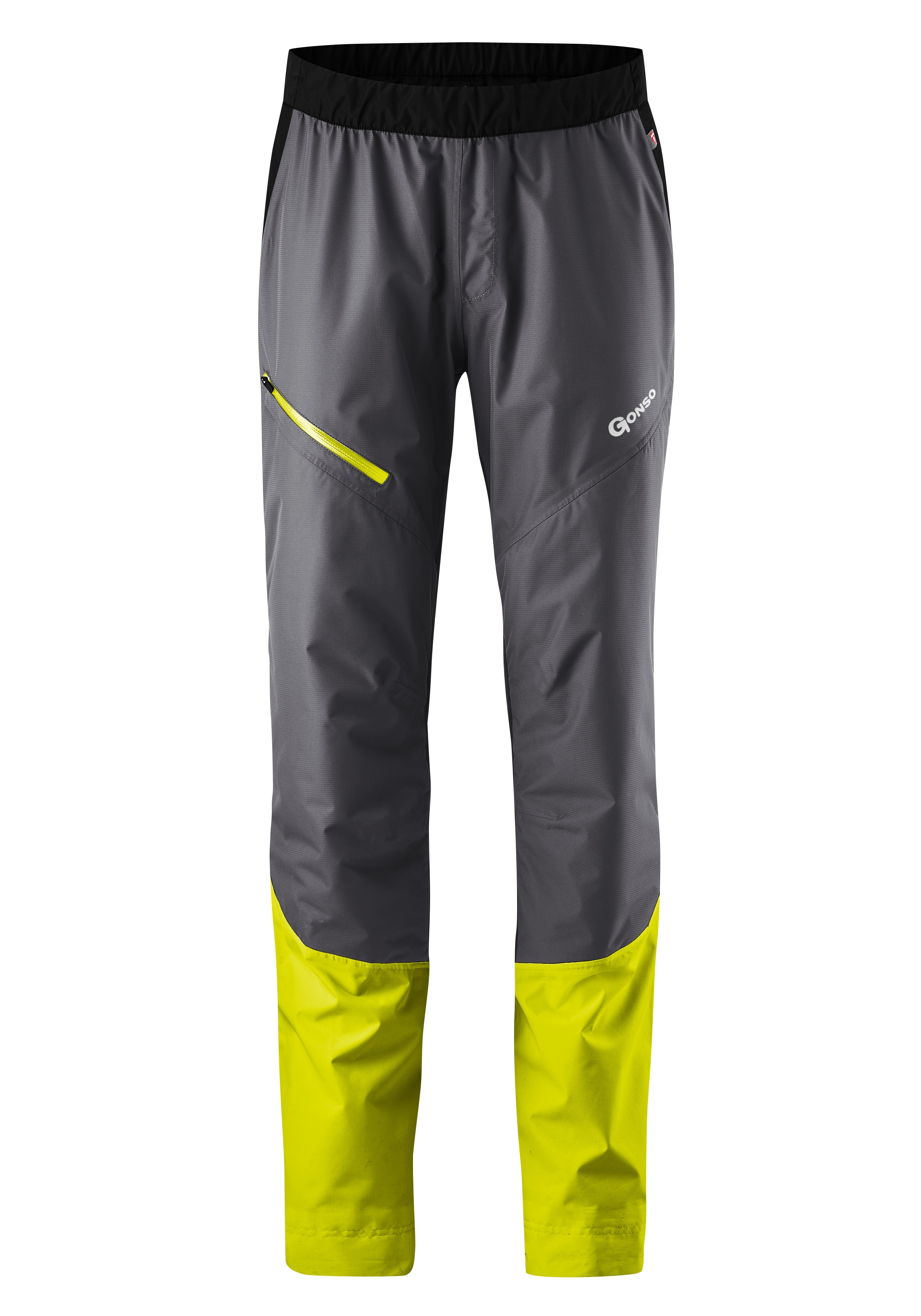 Fahrradhose GONSO "Save Pants Therm", Herren, Gr. 5XL, Normalgrößen, grau, 100% Polyester, Hosen, Gefütterte Regenhose für sehr kalte Wintertage auf dem Rad. Image