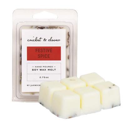 Festive Spice Small Batches Soy Wax Melts - 4.25" H x 3" W x 1.25" D