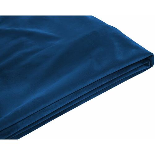 Abziehbarer Bezug Dunkelblau für Bett fitou 180 x 200 cm Samtstoff Elegant