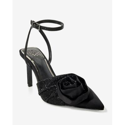 Vince Camuto - Black - Rhinestone Rosette Heel - 6.0