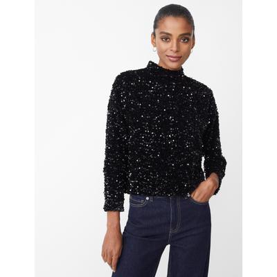 J.McLaughlin Women's Leeza Sequin Top Black, Size Large