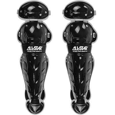 All Star Future Star Catcher's Leg Guards - Ages 9-12 Black