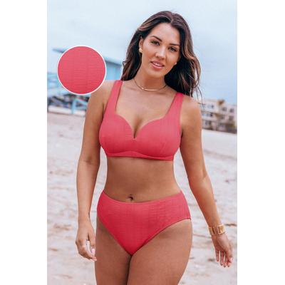 Chasing Sunshine Lace-Up DD+ Bikini Top & Mid-Rise Bottoms Set
