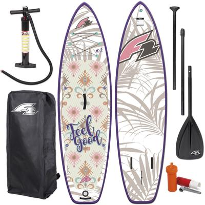 SUP-Board F2 "Feelgood 10,2 woman rosé" Wassersportboards Gr. 10,2 311cm, rosa (rosé)