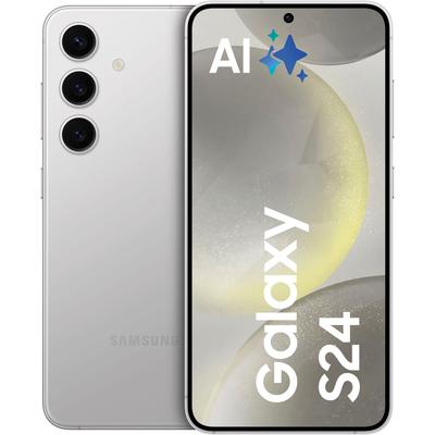 SAMSUNG Smartphone "Galaxy S24", silber (marble gray), 256 GB, Mobiltelefone, AI-Funktionen, Topseller