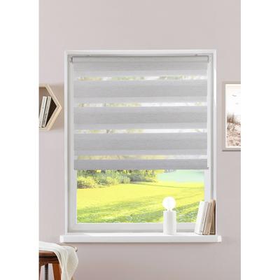 Doppelrollo HOME AFFAIRE "SORANA" Gr. 6, beige (hellbeige), B:85cm H:150cm, Polyester, Rollos, Rollo in angesagter Optik NEUHEIT Image