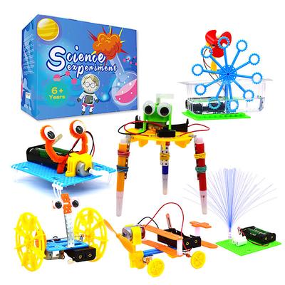 STEM Science Robotics Kit for Kids 6-in-1 Science Experiments Project Engineering Building Robot Kit, Kids Birthday Gifts Toys for Boys Girls