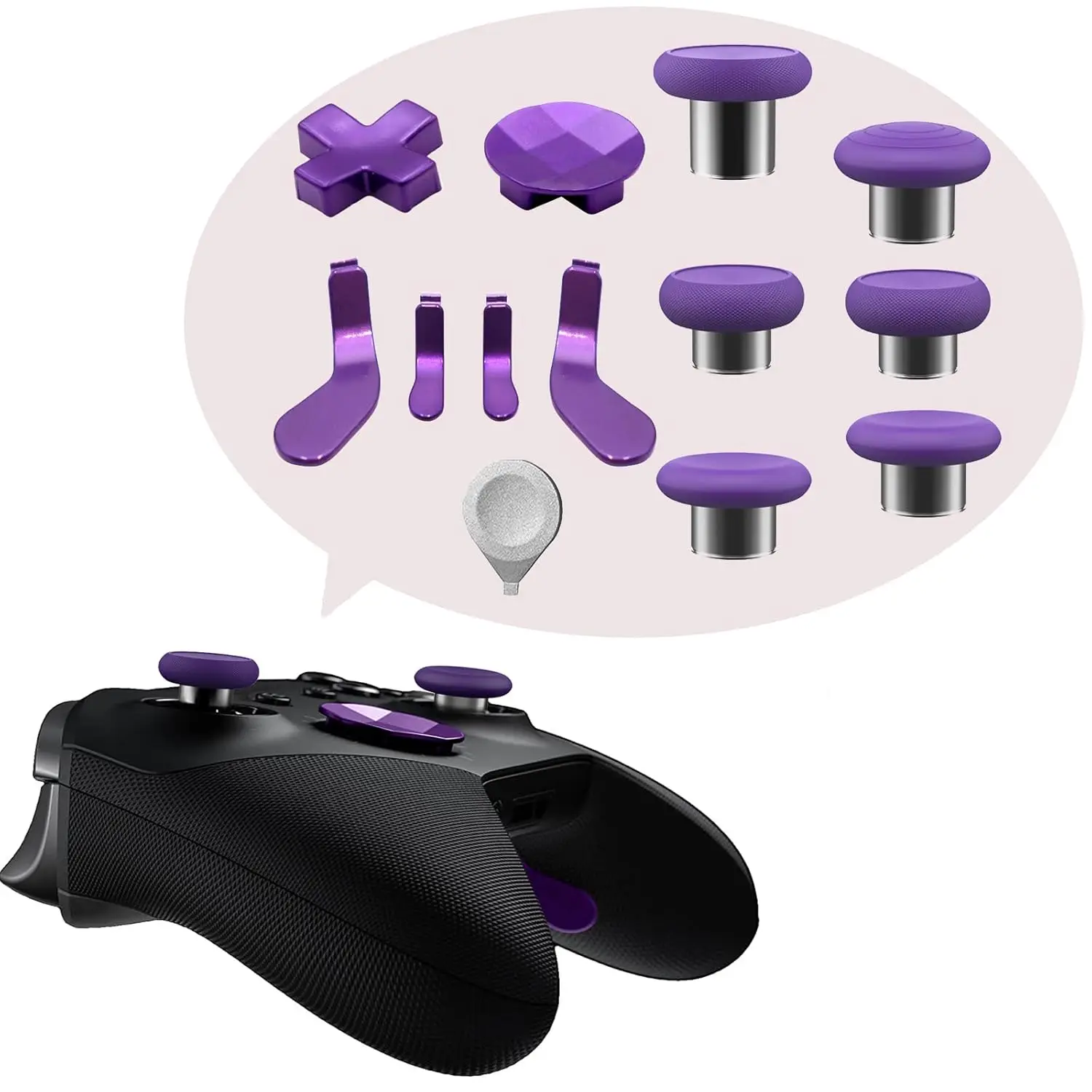 For Xbox One Elite Series 2 Joysticks Replacement Parts Kits Compatible with Xbox Elite Wireless Controller Series 2 Core
