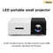 Proiettore YG300 Proiettore Home Theater intelligente Proiettore HD Proiettore portatile Mini proiettore Proiezione di telefoni cellulari Progetto esterno 1080