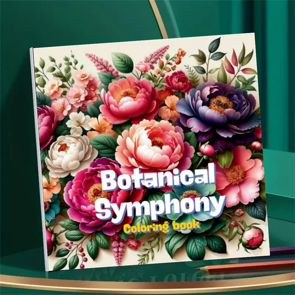 1 Stück Kunst-Malbuch Original verbessertes Papier 70 g/qm 22 Stück Einzelseiten Malbücher Geschenk für Urlaub Geburtstagsfeier Image