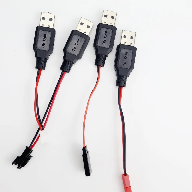 3,7 V Lithium-Batterie USB-Ladegerät Ladekabel USB zu JST SM Futaba XH-3P RC ferngesteuertes Flugzeug X5C X320 Ladegerät Image
