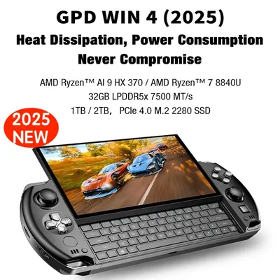 GPD WIN 4 WIN4 2024-2025 AMD HX370/8840U 6-Zoll-Handheld-Touchscreen-Mini-PC-Laptop für Black Myth Image