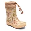 Gummistiefel BISGAARD "thermo", Kinder, Gr. 28, beige (beige leaves), Naturkautschuk, gemustert, modisch, Schuhe, Regenstiefel, Matsch Schuh, Thermostiefel mit wärmender Lammwolle